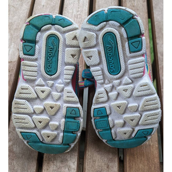 Saucony Sneaker Girls' Baby Ride Shoe (Toddler/Little Kid) * size 5 * blue - Picture 7 of 9